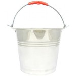 Stainless steel bucket, diameter 22 cm, capacity 4.5 l